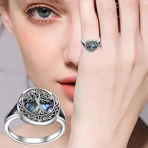 Bestselling Tree of Life Ring, Minimalist Fashion Natural Elegant Design, Unique Round Band Ring