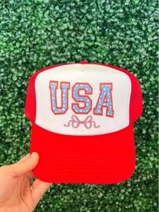 USA Snapback Hat – 4th of July Patriotic Trucker Cap, Clean Look, Goes with Anything, Clean Lines, Minimalist Look