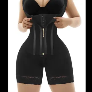 Women's Latin-Inspired 2 in 1 Waist Trainer & Shapewear – Tummy Control, Butt Lifting, Thigh Slimming, High Compression Full Body Shaper with Zipper & Adjustable Straps, Back Closure, Snatched Waist, Hourglass Fit, Seamless Nylon Design Breathable Fitness