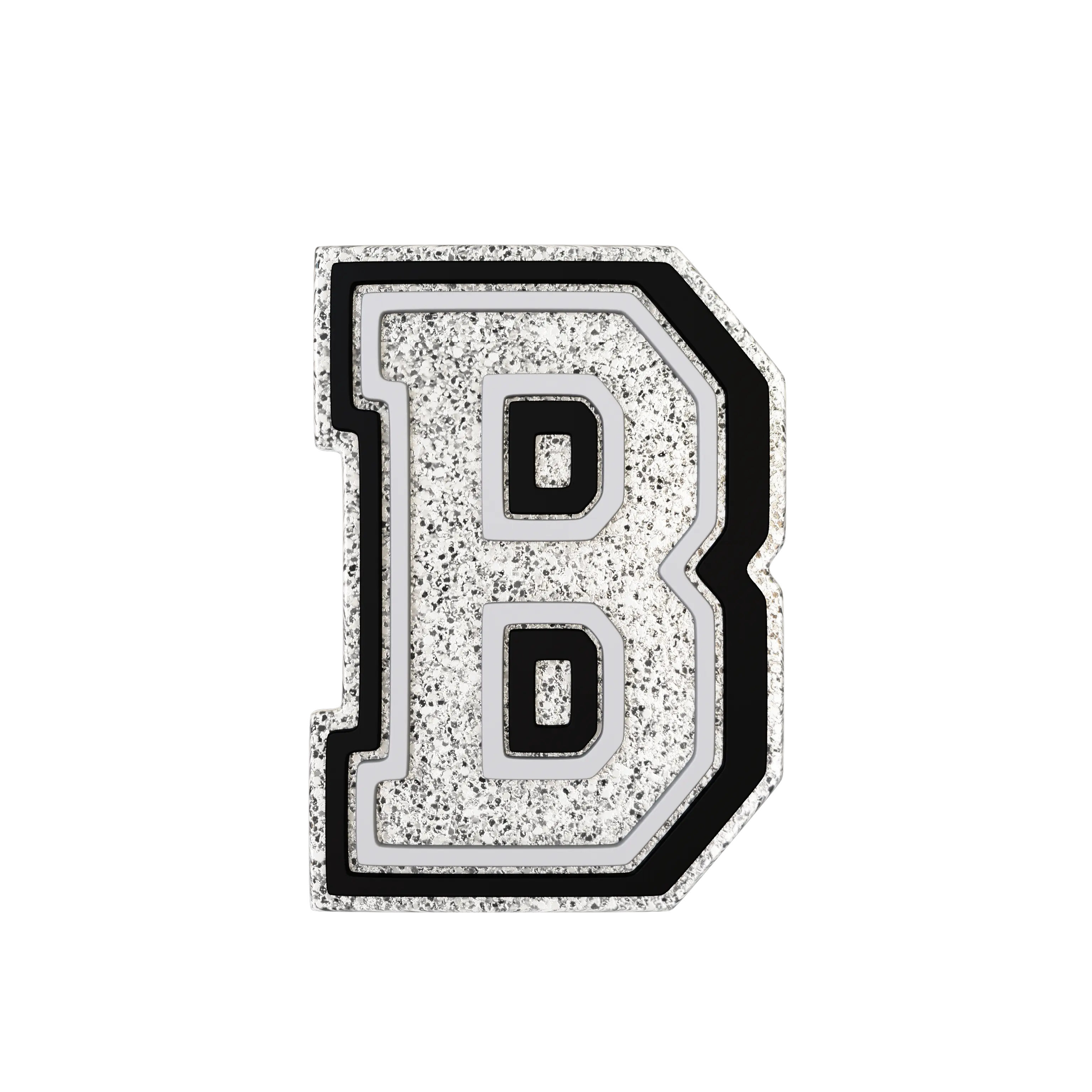 Silver Letter B