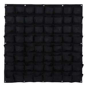 SUNNYGLADE Eco-Friendly 64 Pockets Vertical Wall Garden Planter Non-Toxic Indoor Outdoor Gardening with Double Growing Area & Easy Mounting for Flowers Vegetables