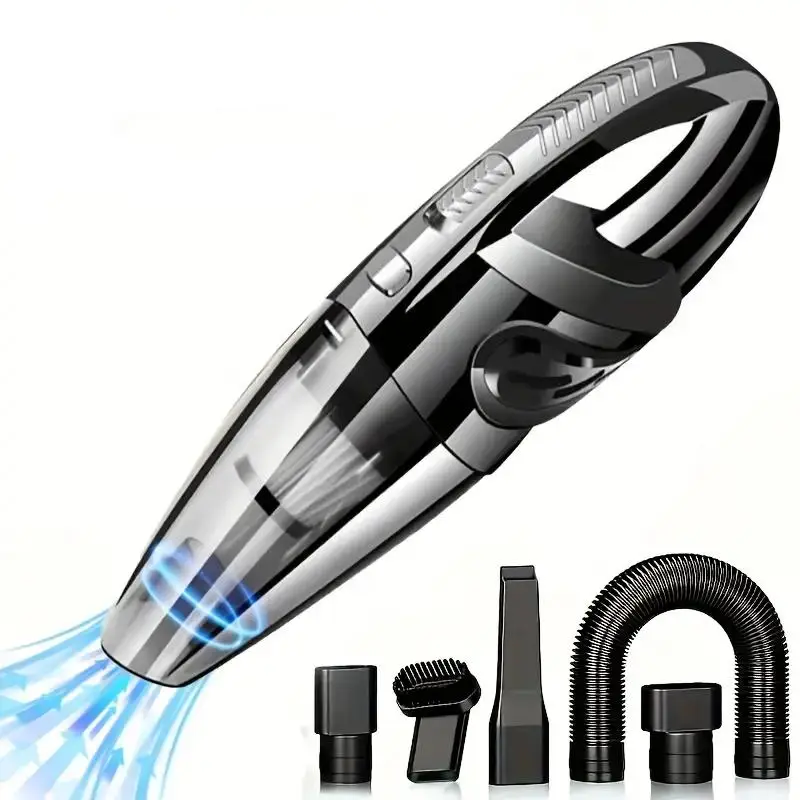 Portable Car Vacuum Cleaner, USB Rechargeable Handheld Vacuum Cleaner, Car Interior Care Cleaning Tool, Car Accessories, Auto Accessories, Handheld Va