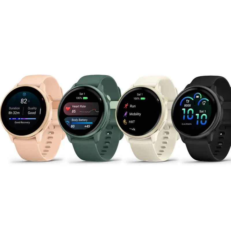 Garmin Vivoactive 6 Adult Unisex Health & Fitness GPS Smartwatch - 1.2" Bright AMOLED Gorilla Glass 3 Touchscreen, Android Compatible, Music Player, 80+ Sport Apps, 11-Day Battery, Workout Monitoring, Automatic Detection, Silicone Band | Wearable4U Bundle