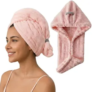Upgraded XL Microfiber Hair Towel Wrap – Ultra Absorbent Fast Drying Hair Turban, 11×31.5 Inch, for Long, Thick & Curly Hair
