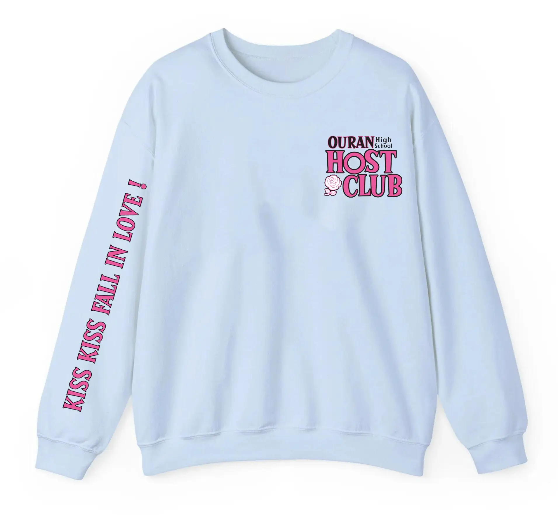 Women's Anime Graphic Sweatshirt, Casual Long Sleeve Pullover Top with Round Neck, Loose Fit Cotton Polyester Fabric