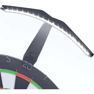 Dart Board Light, Bright LED Dart Board Lights with 3M Power Cord, Professional Dartboard Lighting Accessories - Black
