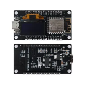 ESP8266 NodeMCU Development Board with 0.96 Inch OLED Display, Type-C, Pre-Soldered with Foam