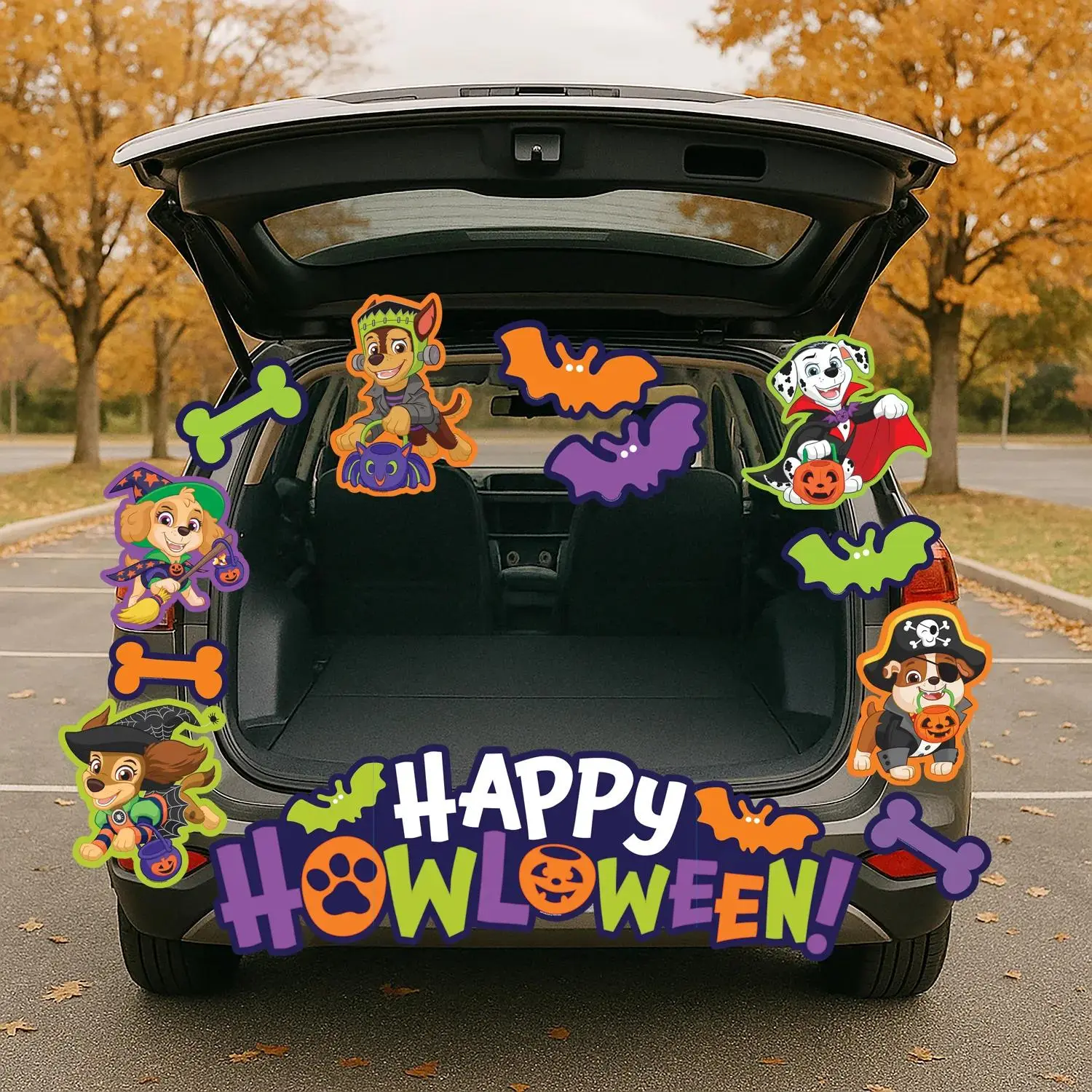 PAW Patrol Happy Howl-O-Ween Trunk-or-Treat Decorating Kit - 12 Pcs