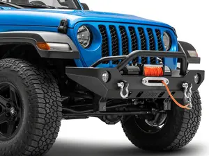Jeep Licensed by RedRock Adventure HD Front Bumper with Jeep Logo (20-25 Jeep Gladiator JT)