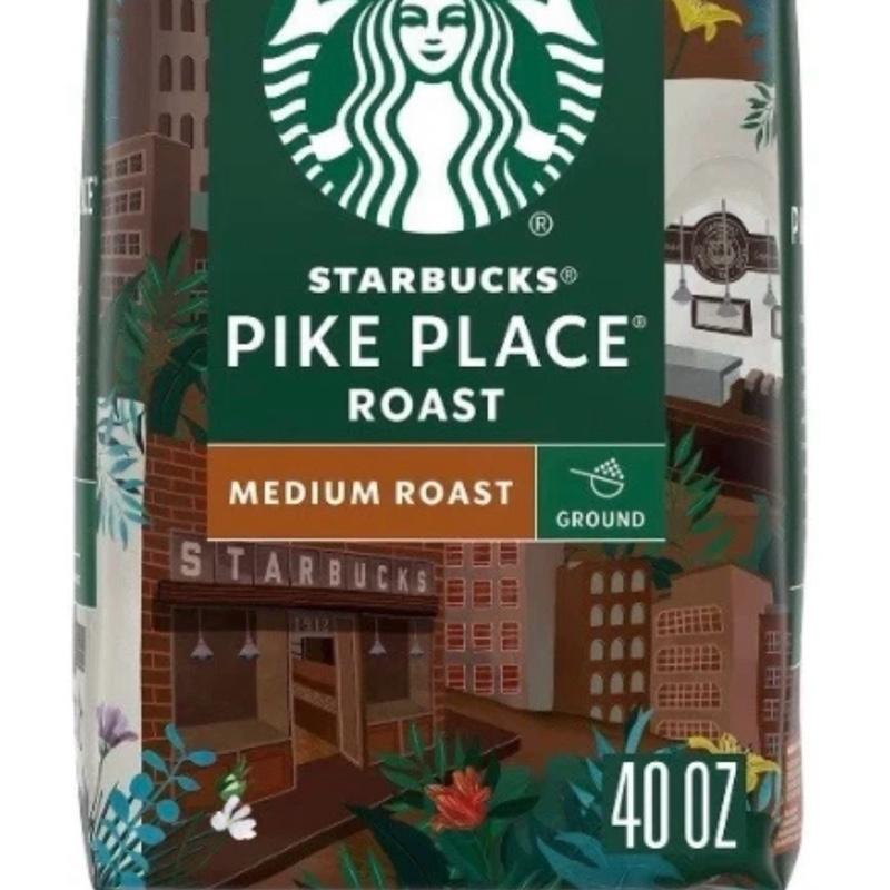 Starbucks Pike Place Medium Roast Ground Coffee, 40 oz. 100% Arabica Beans