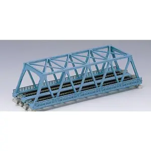 Kato N 20436 Unitrack 9-3/4" Double Track Truss Bridge, Light Blue