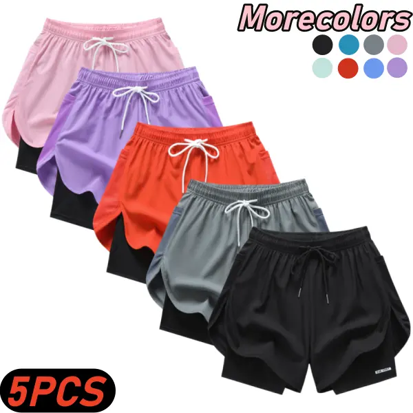 Black + Light Gray + Red + Purple + Pink