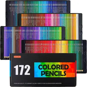 172 Colored Pencils, Soft Core Color Pencil Set for Adult Coloring Books Artist Drawing Sketching Crafting