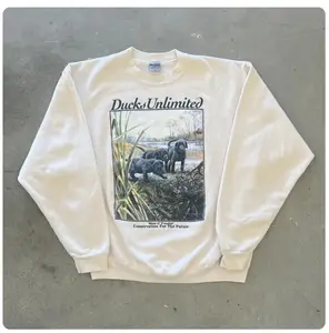 Vintage Ducks Unlimited Sweatshirt, For Men For Women, Unisex Cotton T-shirt, Dog Shirt