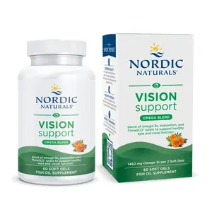 Nordic Naturals Omega Support - Zeaxanthin & FloraGLO Lutein, Lemon, 60 Ct for Eye Health & Vision, Non-GMO, Third-Party Tested - Healthcare, Vitamin