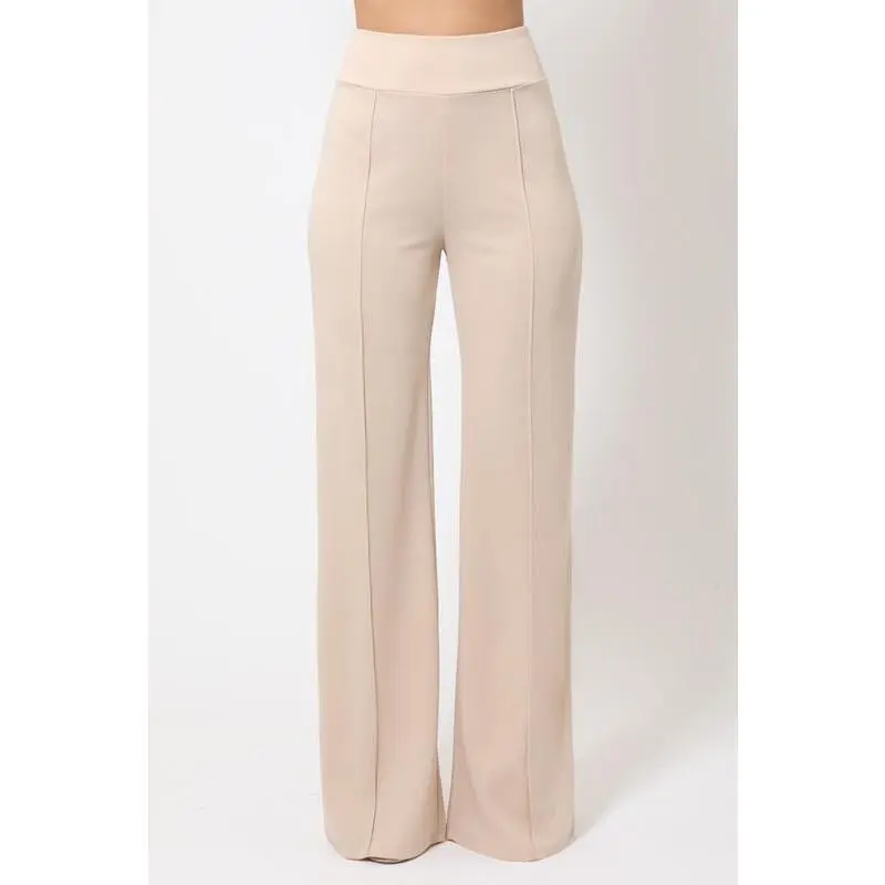 MIMI HIGH WAISTED PANT- BEIGE