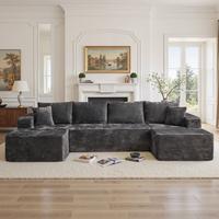 Grey U Shaped with 2*Chaise