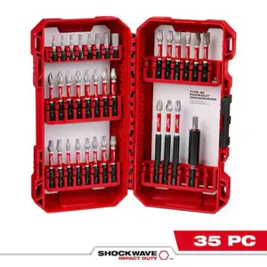Milwaukee SHOCKWAVE Impact Duty Alloy Steel Screw Driver Bit Set (35-Piece)