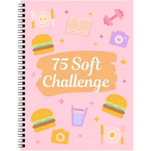 75 Soft  Planner for Women - A4 Spiral 75 Soft  Journal & 75-Day Soft  Book with PVC  Cover, Daily 75 Soft  , 75 Day  Journal, Meal/Water/Workout/Reading Log, 100gsm No-Bleed Paper