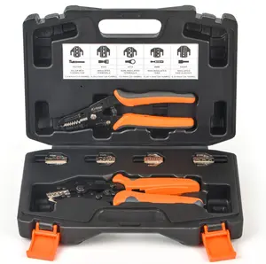 iCrimp Quick Change Ratcheting Crimping Tool Set for IWS4 Connector, Insulated & Non-insulated Terminal, Dupont Connector