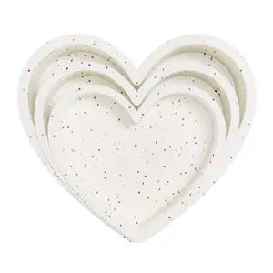 3 Silicone Heart Shaped Cake Pans 10 Inch 8 6 Mini Small Large Pan Set Nonstick Molds For Baking (cream)