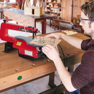 16" Scroll Saw | Variable Speed 400–1600 SPM | Extra-Large Tilting Table 0–45° – Ideal for Woodworking