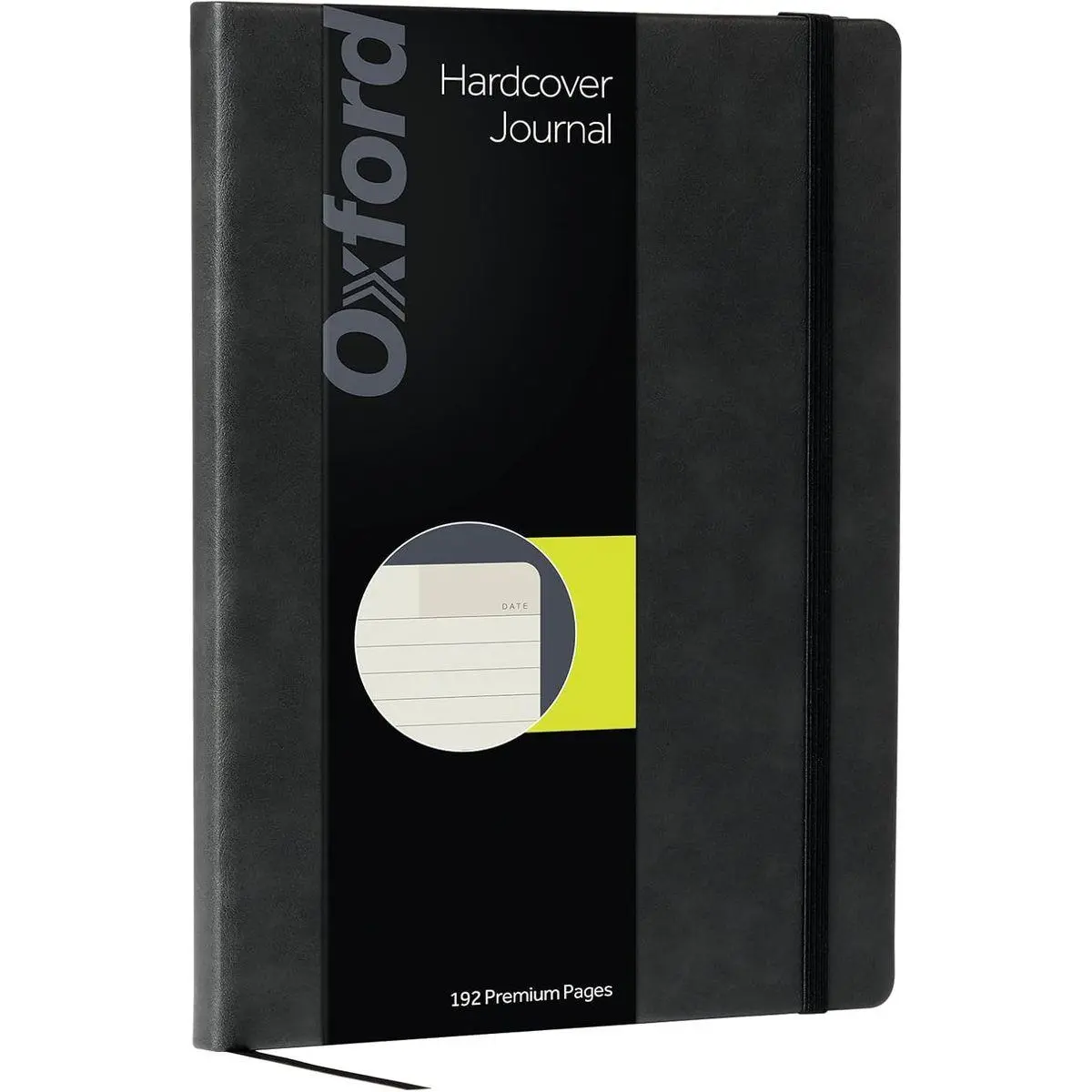 Journal, Lined Writing Notebook, Writer's Journal, Classic Notebook for School or Office, 192 Pages, 7.5" x 9.5", Hardcover, Black (75506)