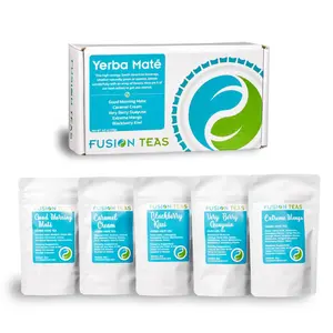 Yerba Mate Tea Sampler - 5 Best Selling Loose Leaf Samples - Fusion Teas