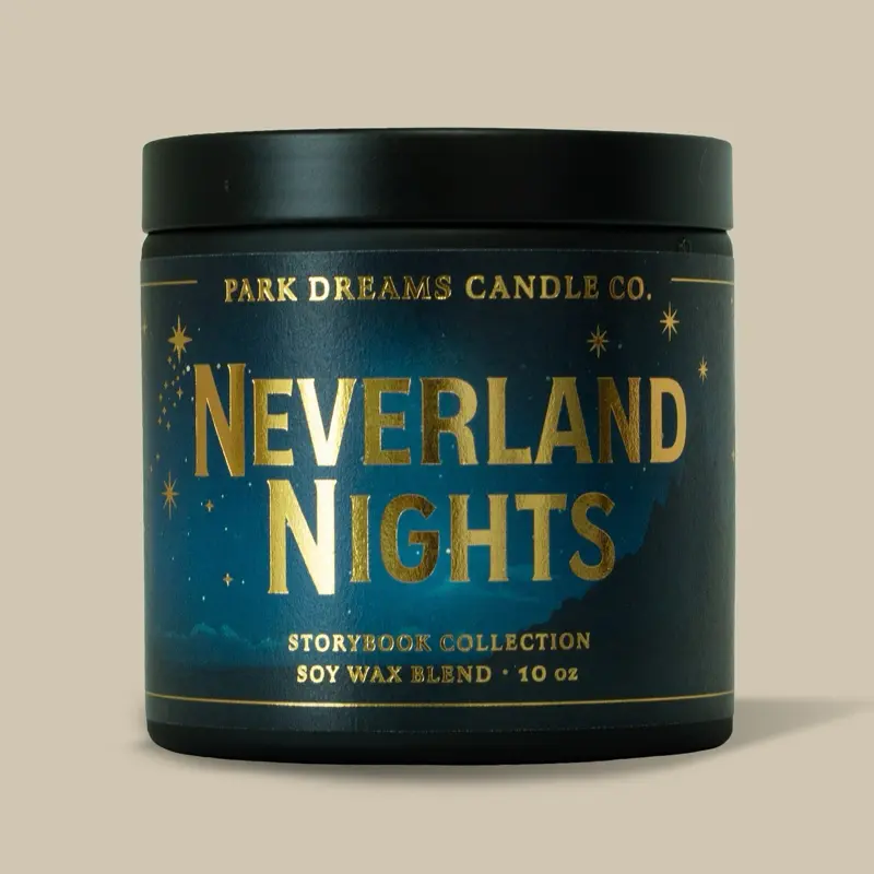 Neverland Nights Soy Wax Blend Candle, Disney-Inspired Candle, Storybook Collection