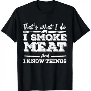 Casual Cotton shortsleeve tees  I'D SMOKE THAT - Funny Meat BBQ Season Smoker & Grilling T-Shirt