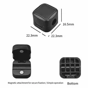 Magnetic Cable Clips, Cable Management Clips, Adhesive Phone Charger Keeper, Wire Holder for Nightstand/Wall/Car, Home Office Desk Accessories Decor Essentials