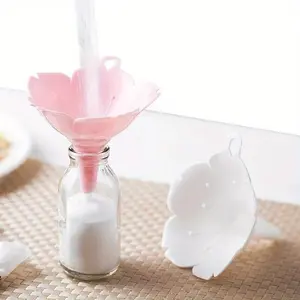 2pcs, Flower-Shaped Cherry Blossom Funnels for Easy Bottle Filling and Cooking - Modern Kitchen Gadgets and Accessories for Home Use