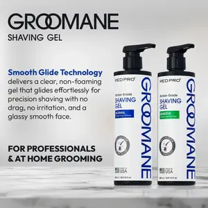 Groomane Barber Grade Shaving Gel – Non-Foaming Aloe Vera