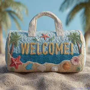 3D Digital Print Beach Turtle Tropical Duffle Bag Multi‑Functional Sports Gym Handbag Spacious Portable Short‑Trip Travel Tote Trendy Vacation Accessory For Beach Holiday Weekend Getaway Workout Outdoor Daily Casual Use outdoorfun