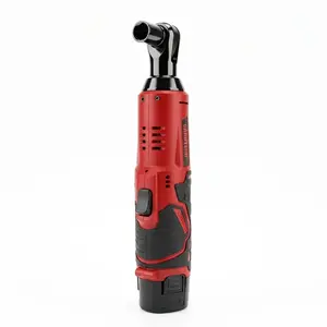 12V Cordless Right Angle Torque Wrench Heavy Duty Electric Ratchet Socket Wrench Set With 2 x 2.0Ah Batteries, Built-in LED Light, Time-Saving Auto Repair Power Tool