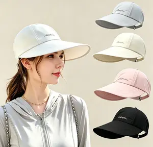 Men’s & Women’s 2-Pack UPF Sun Protection Baseball Hats - Lightweight, Adjustable Velcro Closure, Wide Brim, All-Season Elastic Design for Outdoor Sports (White/Gray/Black)