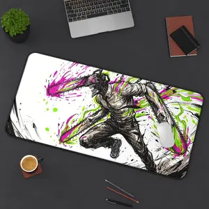 Anime Neon Slasher Character Desk Mat Anime Gaming Mousepad
