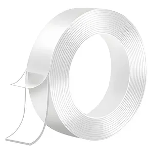 Double Sided Tape Heavy Duty, Extra Large Nano Double Sided Sticky Adhesive Tape, Clear Mounting Tape Picture Hanging Strips, Removable Wall Tape