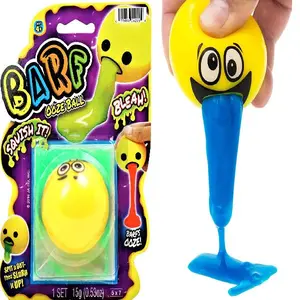 JA-RU Barf Slime Toy Squishy Stress Balls for Kids (1 Fidget Ball Assorted) Throw Up Vomit Slime Balls. Anti Stress Squeeze Toy. Funny Pranks Party Favors Easter Egg Fillers. 5299-1