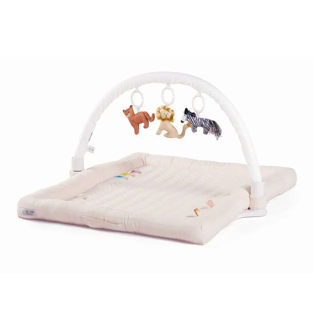DockATot Minimat Baby Playmat - Compact Flat Playmat for Safe Play Area, Sand Chambray DockATot Minimat Baby Playmat - Compact Flat Playmat for Safe Play Area, Sand Chambray