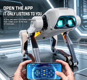 2026 New AI Robot Dog Toy for Kids – Intelligent Interactive Electronic Puppy with Remote Control, Programming Function, Music & Dance, Perfect Birthday Gift