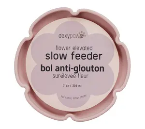 Dexypaws Flower Elevated 7.75oz Slow Feeder