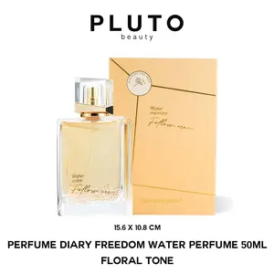 Perfume Diary Freedom Water Perfume for Women, Floral Scent, 50ml Eau de Toilette, Long-Lasting Fragrance, Elegant Glass Bottle