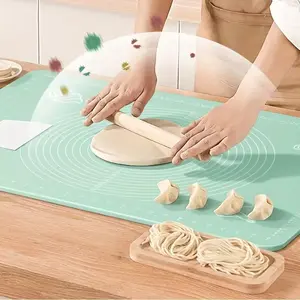 Durable Silicone Pastry Mat with Non-Slip Surface - Perfect for Baking,Rolling Dough,Making Candy & Cookies - Food-Safe,Easy to Clean Kitchen Counter Accessory for Holiday Baking