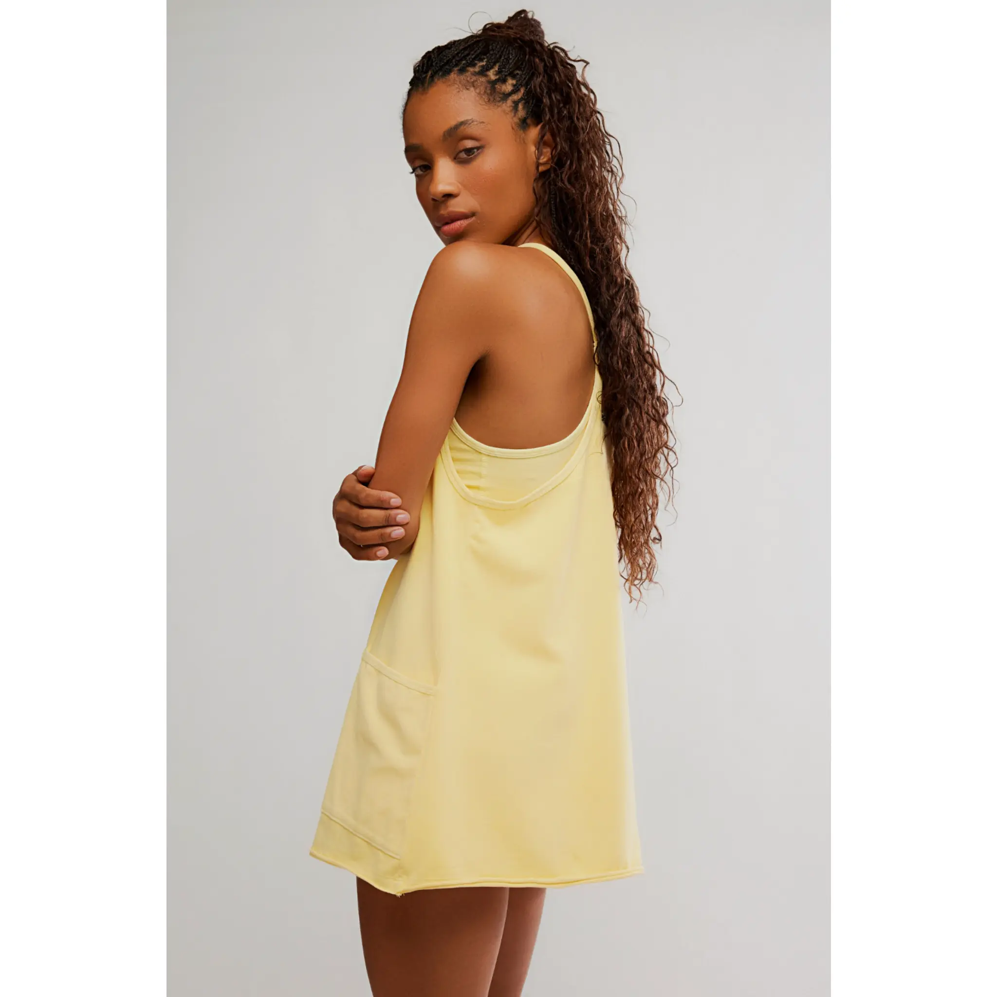 Free People Movement: Hot Shot Mini Dress in Sunlit Yellow - TikTok Shop