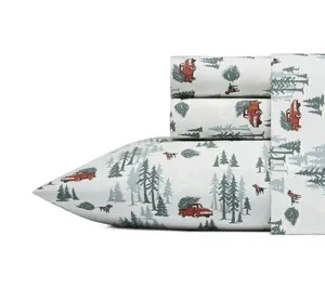 Eddie Bauer Tree Farm Cotton King Sheet Set