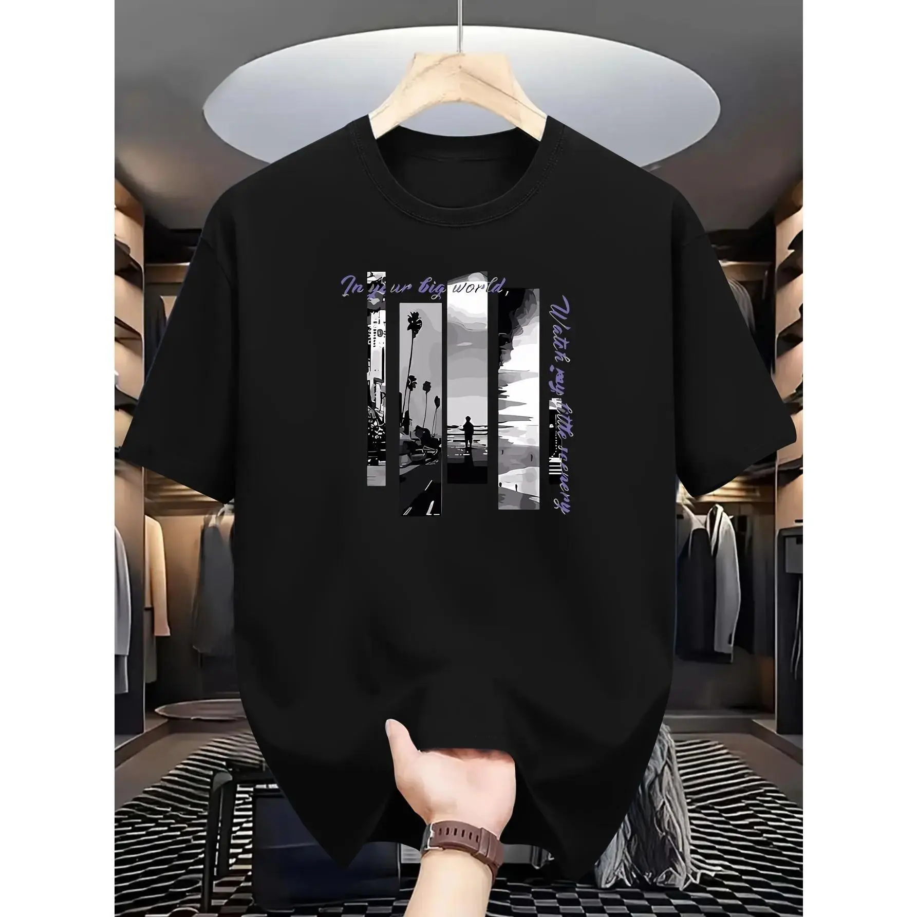 Vintage Urban Graphic Print Tee | Retro Streetwear Aesthetic T-Shirt | Heavyweight 100% Cotton Summer Top | Premium Relaxed Fit Outdoor Apparel | Trendy Casual Daily Outfit | Edgy Minimalist Streetwear | Soft Quality Wear