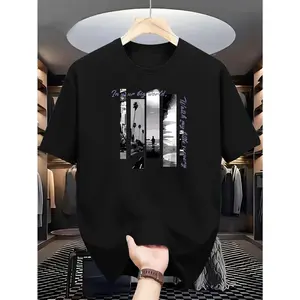 Vintage Urban Graphic Print Tee | Retro Streetwear Aesthetic T-Shirt | Heavyweight 100% Cotton Summer Top | Premium Relaxed Fit Outdoor Apparel | Trendy Casual Daily Outfit | Edgy Minimalist Streetwear | Soft Quality Wear