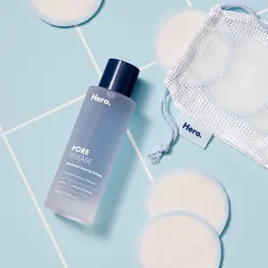 Hero Pore Release Toner with Reusable Cotton Rounds Bundle