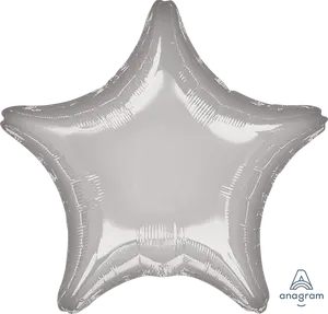 Silver Star Foil Balloon - 19 Inches